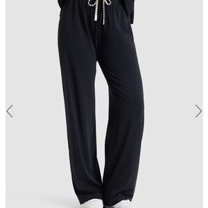Lounge Black Wide Leg Pants